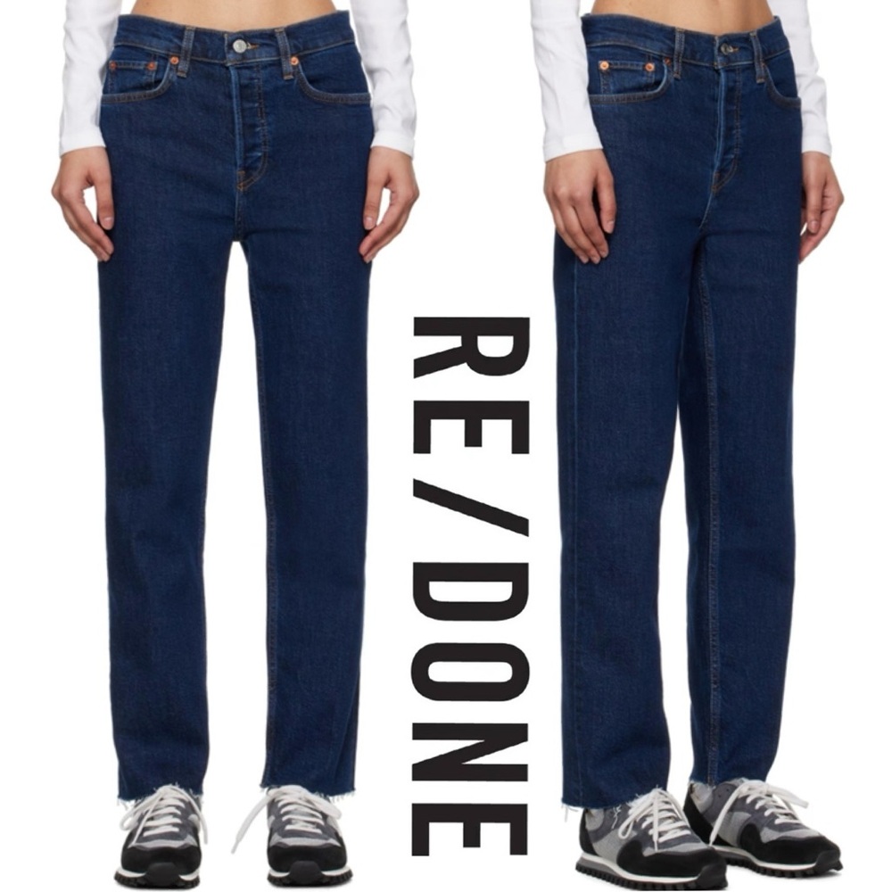 RE/DONE 70s High Rise Stove Pipe Jeans